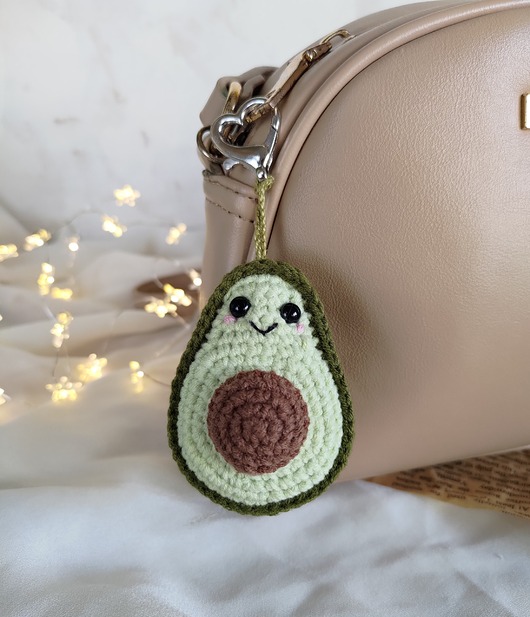 breloki Awokado brelok, Breloczek dla dziecka, Brelok na prezent, Letni breloczek