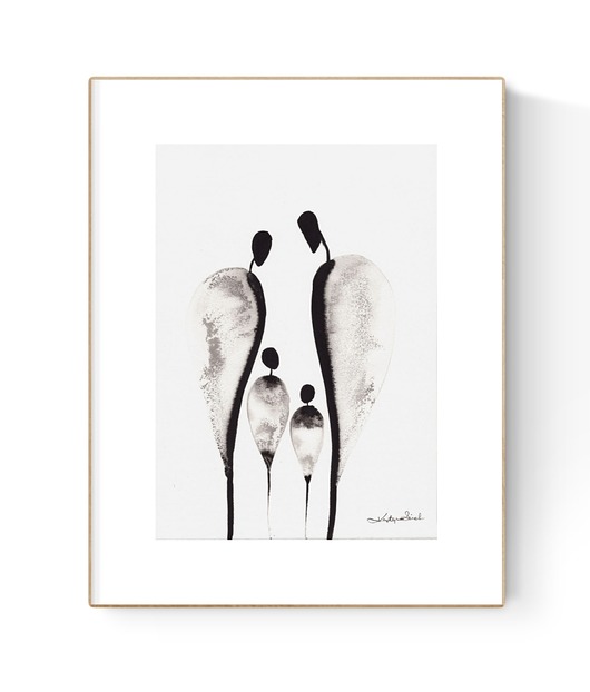 grafiki i ilustracje Grafika 21X30 malowana ręcznie na papierze