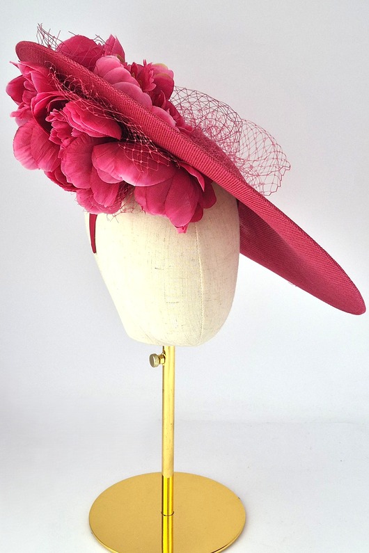 kapelusze damskie MAGNOLIA hattinator kwiaty różowy