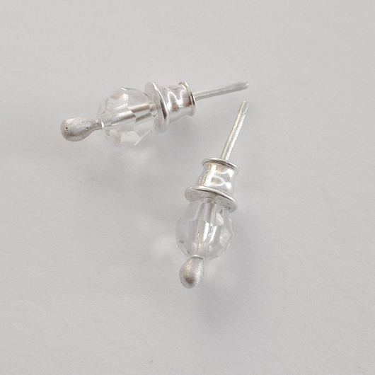 kolczyki z kamieniami Kolczyki OKRĄG