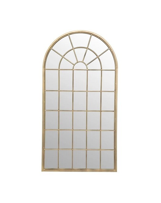 lustra stojące i wiszące Lustro Okno Metalowe Złote 140 cm