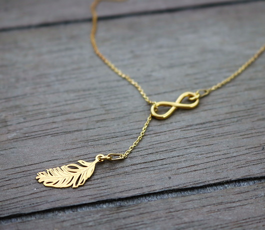  Naszyjnik nieskończoność z piórkiem - srebro  Coccola JEWELLERY