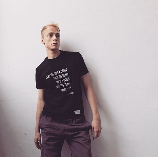 t-shirty męskie T-shirt z cytatem, Fitzgerald, The Drink