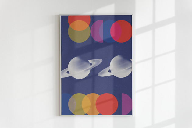 plakaty Plakat W KOSMOS (ILUSTRACJA)