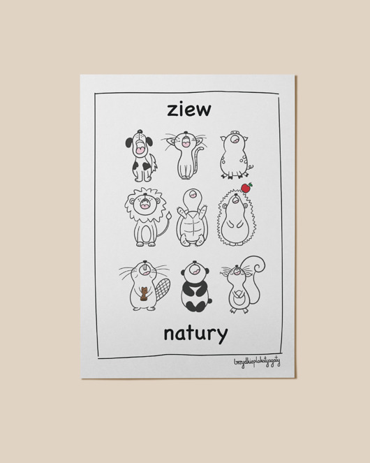plakaty Plakat - Ziew natury