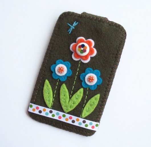 Etui na telefon Kwiaty Tulis