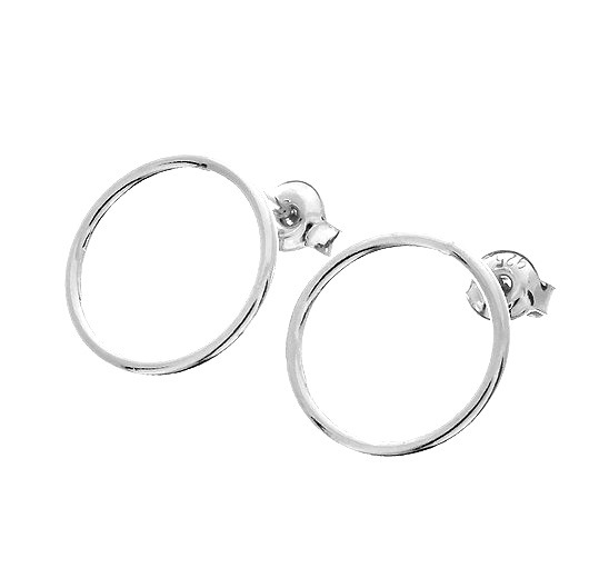 Kolczyki srebrne Koła ringi 12mm Czaki Bransoletki