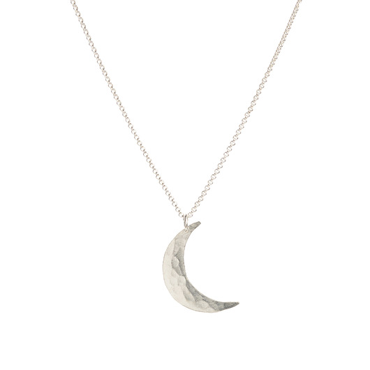 srebrne naszyjniki Lunar phase: srebrny naszyjnik z księżycem