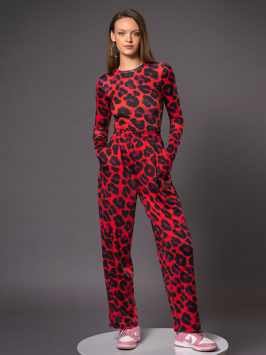 bluzki z długim rękawem damskie Bluzka basic z długim rękawem - Kate Solar Tropic