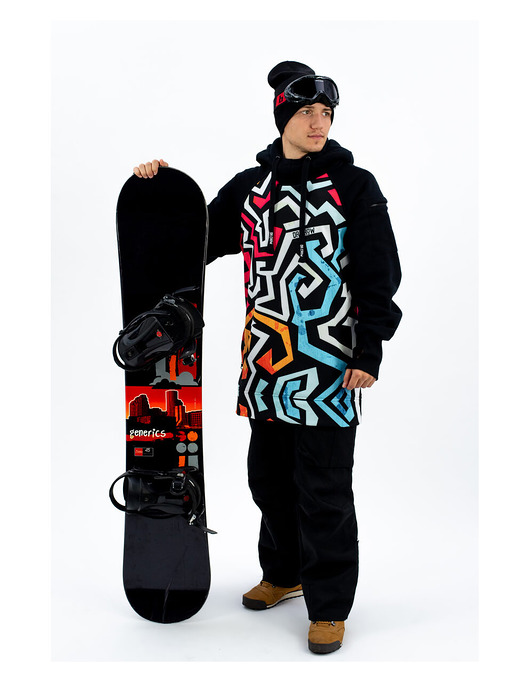 bluzy męskie Męska Bluza Snowboard DR.CROW Crazy Style