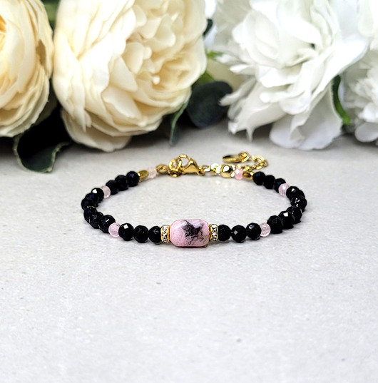 bransoletki z kamieni naturalnych Elegancka bransoletka z Turmalinem