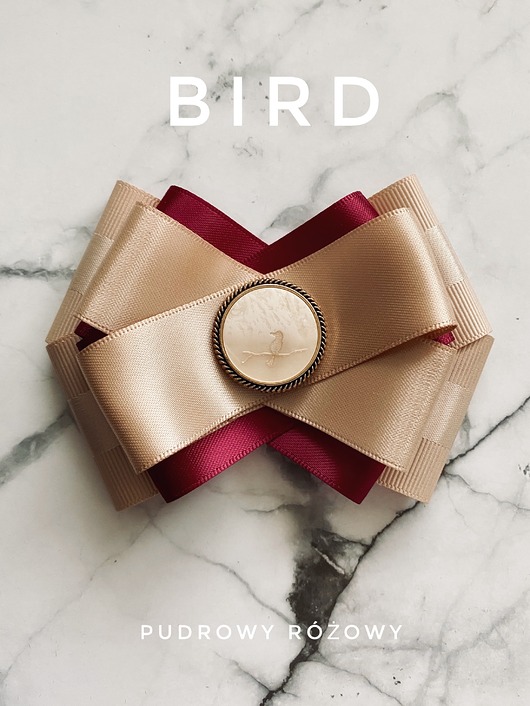broszki Brosza z kolekcji BIRD z masy perłowej z cudnym ptaszkiem NEW