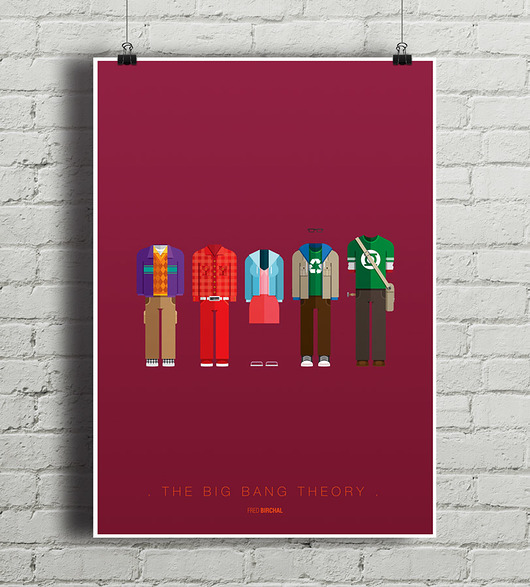 The Big Bang Theory - plakat A2 minimalmill