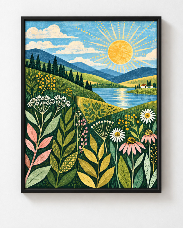 grafiki i ilustracje Świetliki 40x50cm