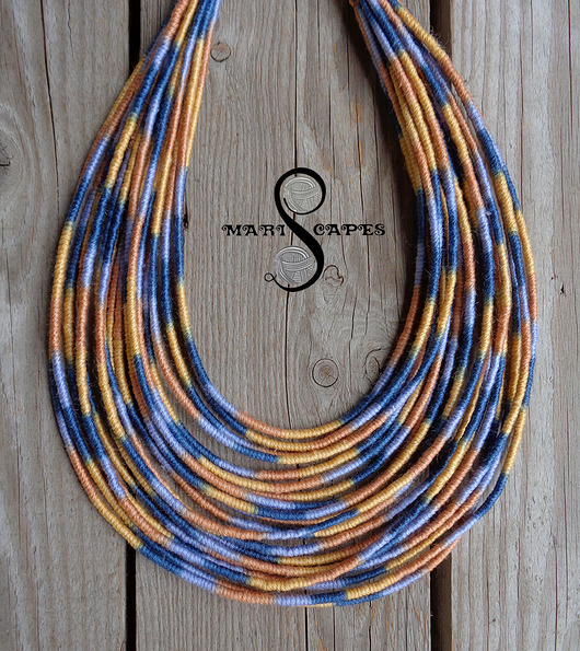 naszyjniki - inne Masajka "Carmel & Jeans Mosaics"