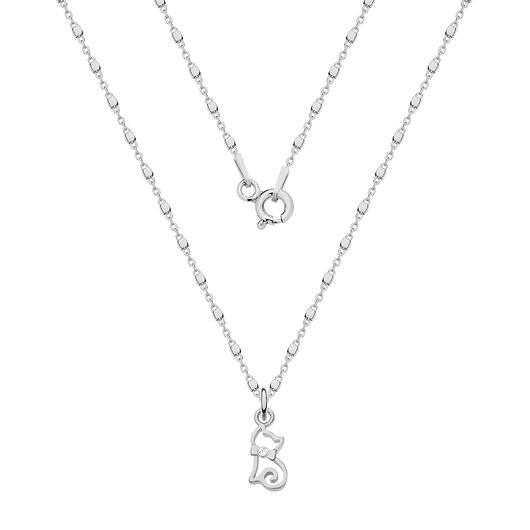 Naszyjnik z kotkiem z kryształem Swarovski /1181/ MYNESS