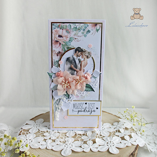 kartki scrapbooking Kartka ślubna, pamiątka ślubu "You&Me 1" GOTOWA