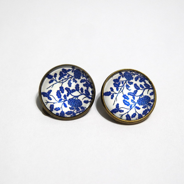 klipsy Klipsy - Kafelki gałązki - duże, brąz