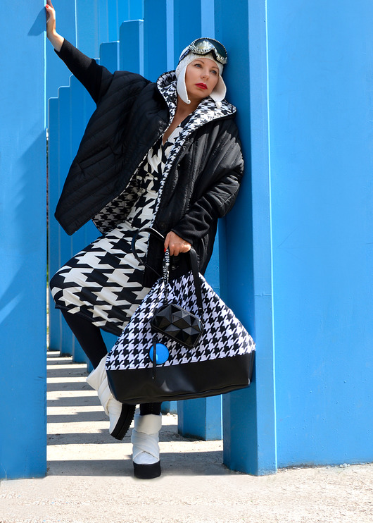 KURTKA/ PELERYNA PEPITKA by momo momo fashion
