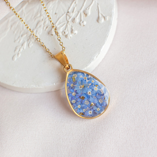 wisiory Wisiorek z niezapominajkami