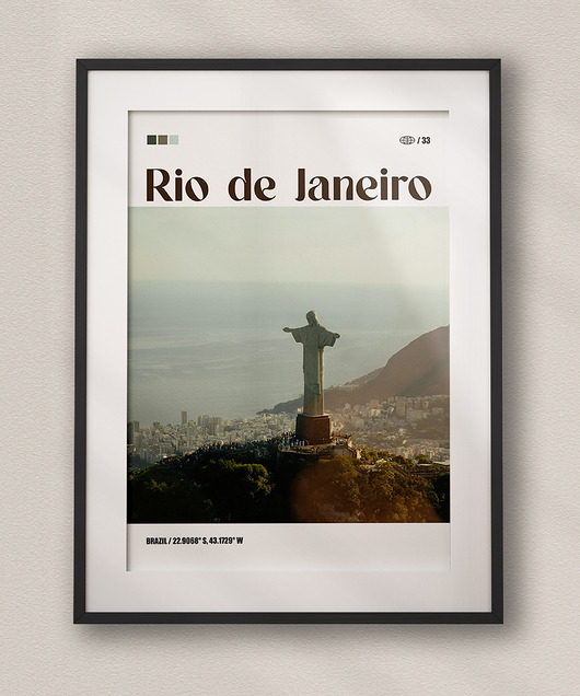 plakaty Minimalistyczny plakat Rio de Janeiro Brazylia