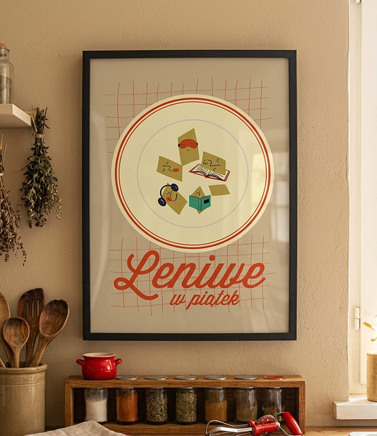 plakaty Plakat leniwe piątki 30x40