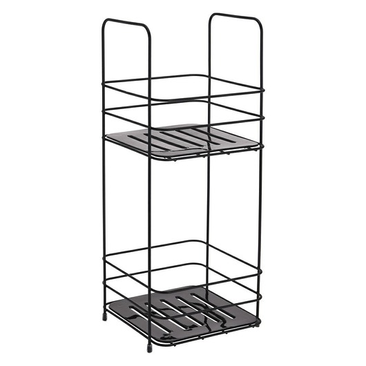 dodatki - łazienka - różne Półka Łazienkowa Stojąca Czarna