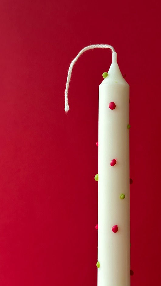 świeczniki i świece Świeca sojowa Christmas dots