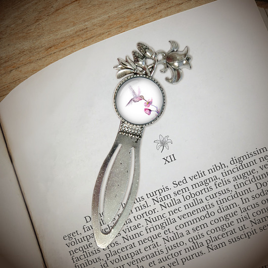 zakładki do książek Zakładka do książki - Koliber - lilia