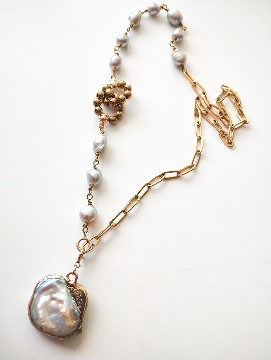 złote naszyjniki Naszyjnik Classic baroque & sweet styl Chanel