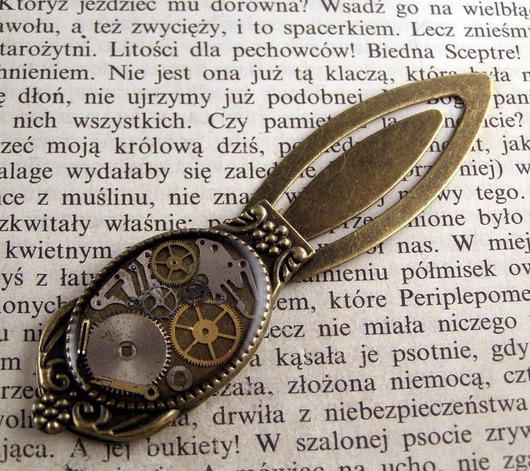 Zakładka do książki - steampunk 3 Zegarynki