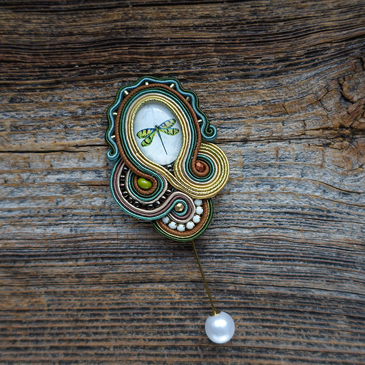 broszki Broszka sutasz z ważką