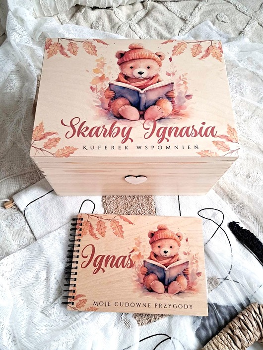 Chrzest - inne ZESTAW MIŚ Z KSIĄŻKĄ personalizowany, prezent na Chrzest, roczek, narodziny