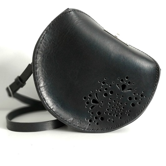 ROUND BAG lace czarna PAWDECO