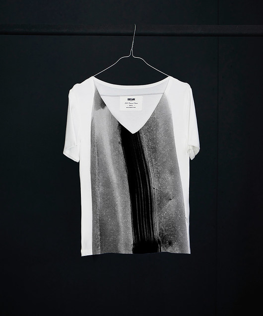Yali abstract no.5 t-shirt - SELVA SELVA