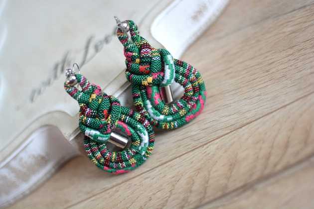 kolczyki - inne Kolczyki boho CHIANTICO plait