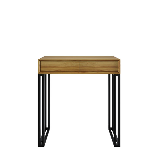 komody i szafki Konsola dębowa z szufladami Elegant Steel I