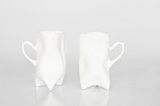 Dwa porcelanowe kubeczki  ENDE ceramics