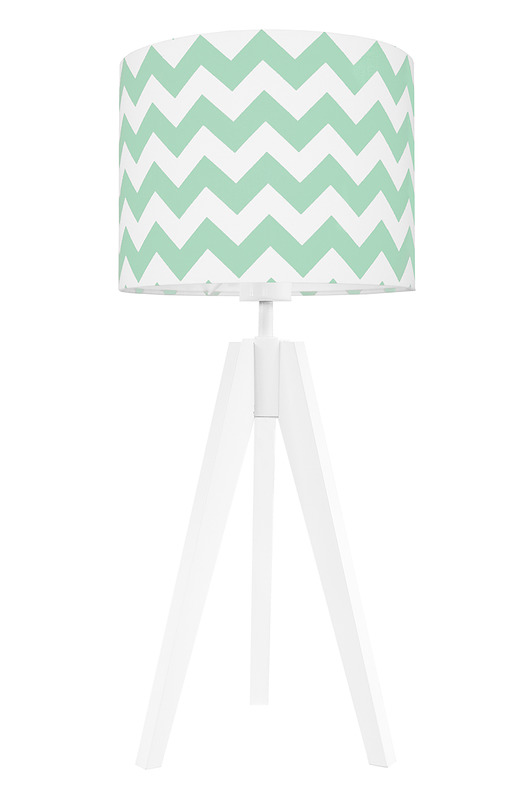 Lampa na stolik chevron miętowy youngDECO
