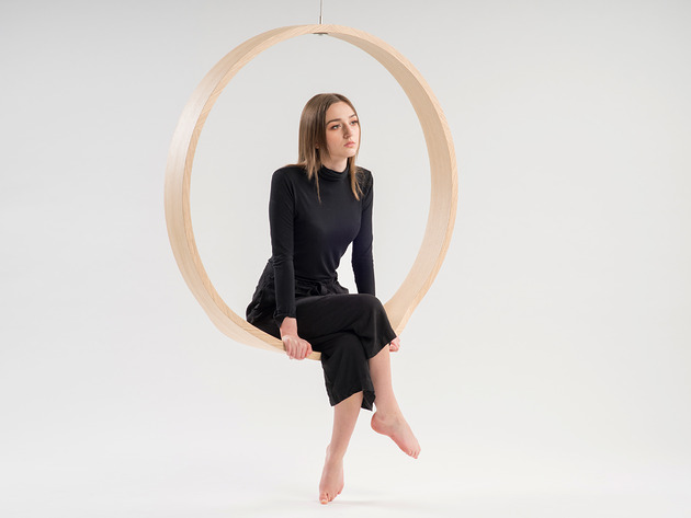 fotele SWING model N.1 huśtawka dąb lekko bielony