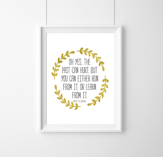 PLAKAT–Oh yes, the past can hurt...A3 wejustlikeprints