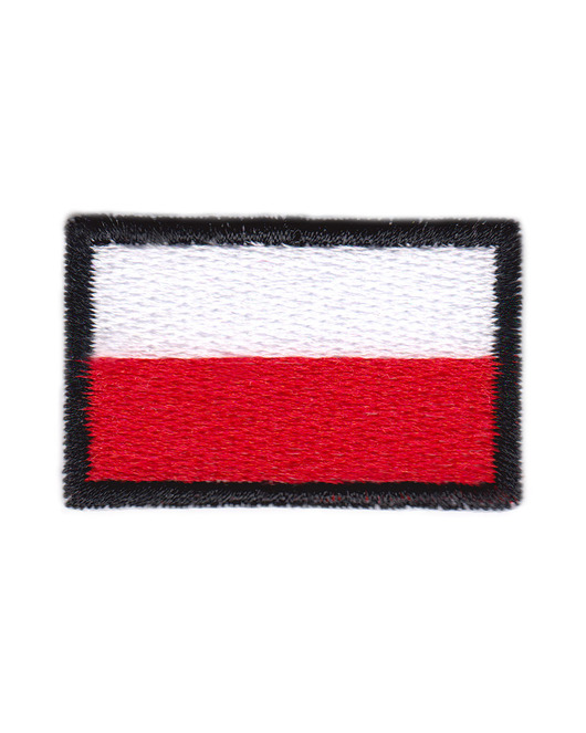naszywki na ubrania Naszywka naprasowanka FLAGA POLSKI termo haft POLSKIE 4x2,5cm