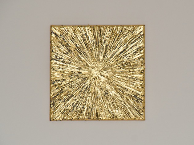 obrazy The Sun - obraz strukturalny złoty 20x20 cm