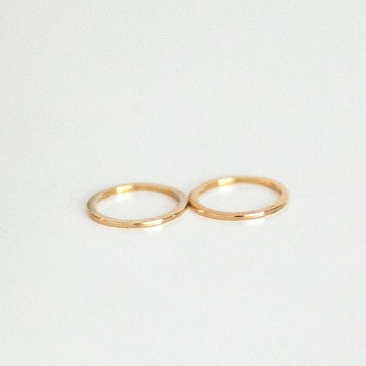 Pierścionki na pół palca 16K Gold - 2 szt. MOKAVE