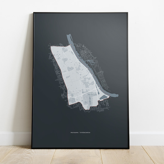 Plakat dzielnice - Warszawa /  Śródmieście Peszkowski Graphic