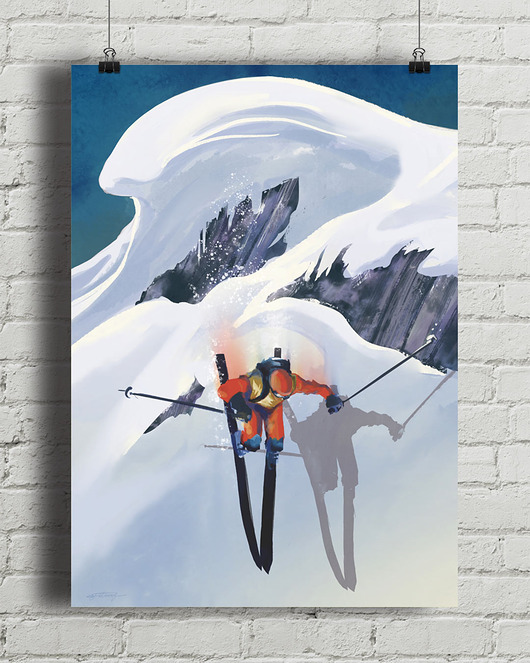 plakaty Narciarstwo freeride / Poza szlakiem - plakat narciarski