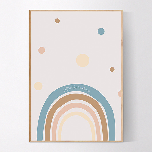 Plakat z napisem Follow the rainbow MUKKO