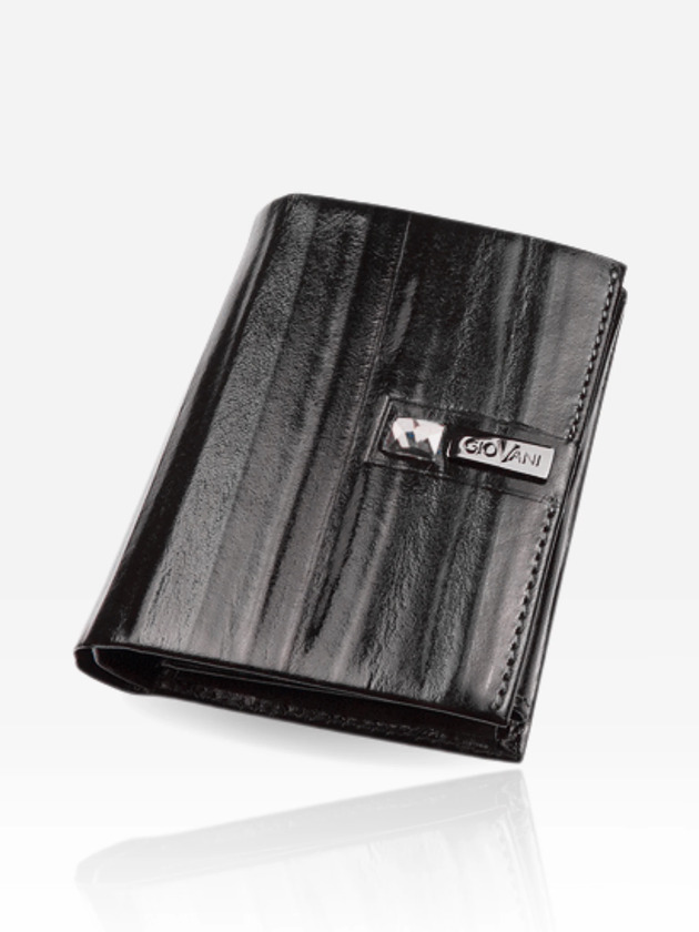 portfele damskie Portfel z białym kryształem