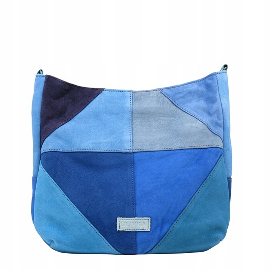 torby na ramię Torebka damska pojemna zamszowa na ramię kolorowa oryginalna OLIVKA