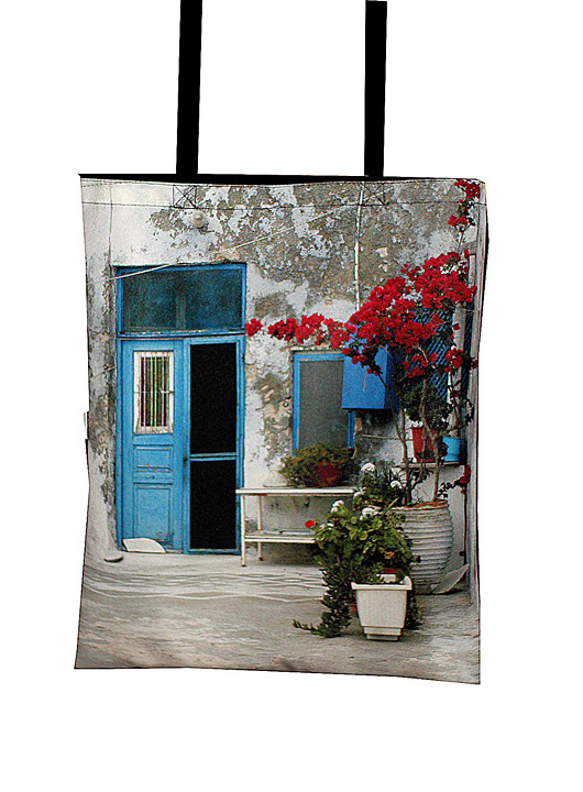 XL Widokówki z Grecji - torba + zamek AT design